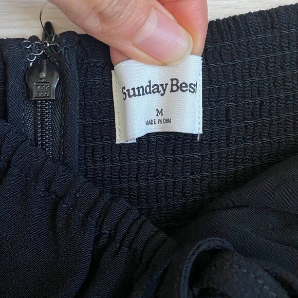 Aritzia Sunday Best Delilah Long Sleeve Mini Dress Size M Vamp Grunge Witchcore - Picture 4 of 10